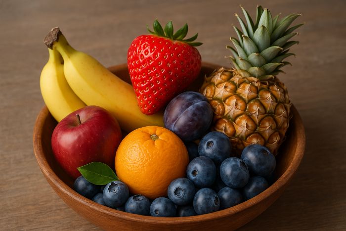 vitamíny pre diabetikov - miska plná ovocia